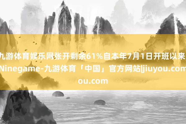 九游体育娱乐网张开剩余61%自本年7月1日开班以来-Ninegame-九游体育「中国」官方网站|jiuyou.com